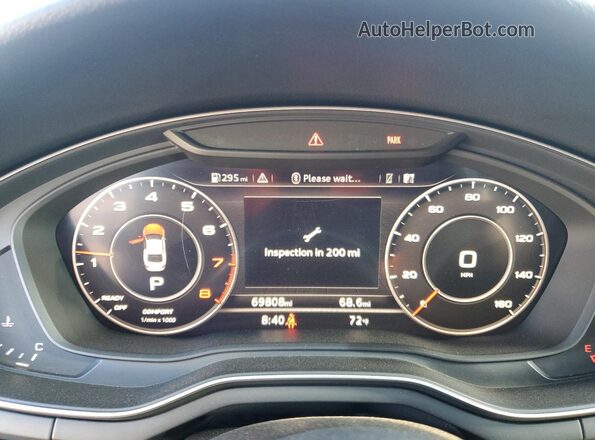 WAUTNAF59KA018143 2019 AUDI A5 Black Instrument cluster view
