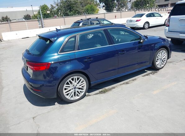 WAUTPBFF0JA059798 2018 AUDI A3 Blue Rear right
