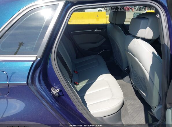WAUTPBFF0JA078450 2018 AUDI A3 Blue Widok naklejki z numerem VIN