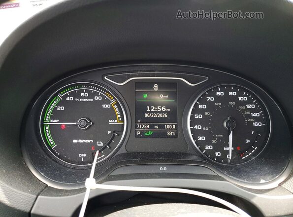 WAUTPBFF1GA109925 2016 AUDI A3 Black ხელსაწყოთა პანელის ხედი