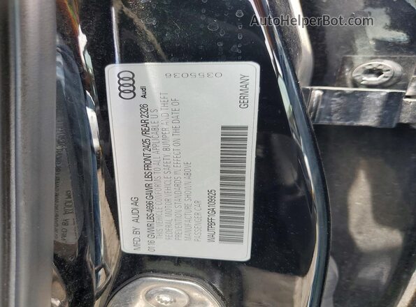 WAUTPBFF1GA109925 2016 AUDI A3 Black ძრავის განყოფილების ხედი
