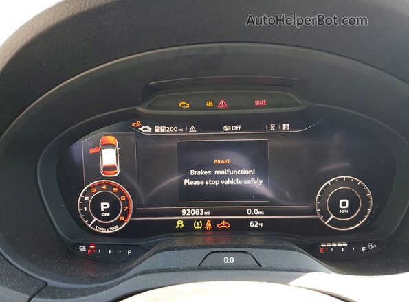 WAUTPBFF5HA047754 2017 AUDI A3 Gray Widok zestawu wskaźników