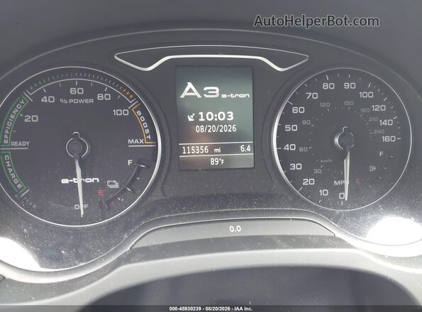 WAUTPBFF6GA035143 2016 AUDI A3 Silver Հետևի նստատեղերի տեսք