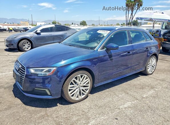 WAUTPBFF9JA096025 2018 AUDI A3 Blue Tył lewy