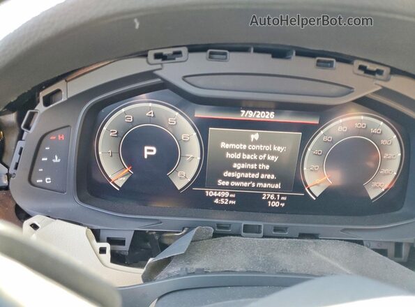 WAUU2AF2XKN032953 2019 AUDI A7 Black Instrument cluster view