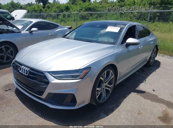 WAUV2AF20KN131463 2019 AUDI A7 Серебряный Передняя левая четверть