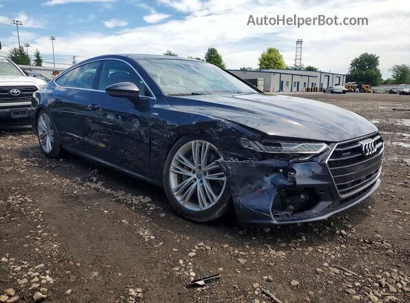 WAUV2AF21KN092091 2019 AUDI A7 Синий Передняя правая четверть