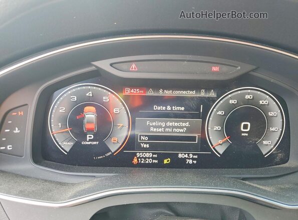 WAUV2AF21KN092091 2019 AUDI A7 Синий Вид щитка приборов