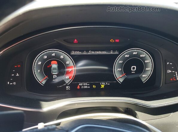 WAUV2AF26MN070171 2021 AUDI A7 Blue Instrument cluster view