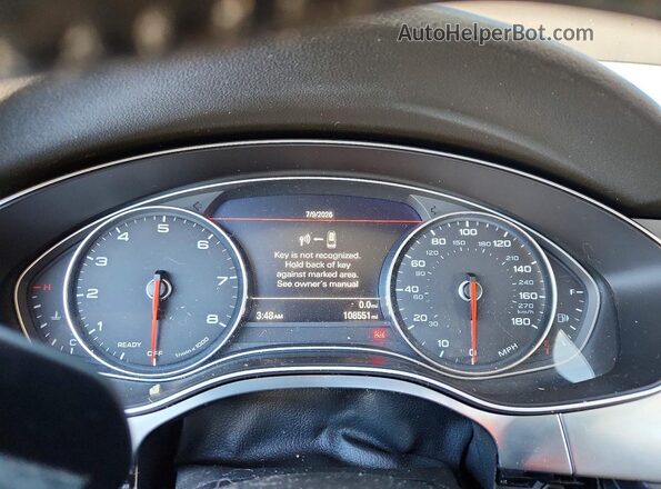 WAUW2AFC1HN058044 2017 AUDI A7 Black Instrument cluster view
