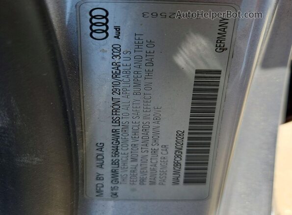 WAUW2BFC8GN020282 2016 AUDI S7 Серебряный Вид подкапотного пространства