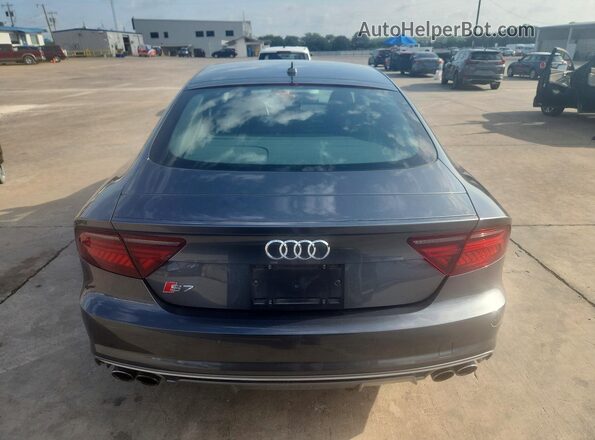WAUWFAFC2HN118580 2017 AUDI S7 Gray Widok z tyłu