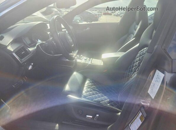 WAUWFAFC2HN118580 2017 AUDI S7 Gray Widok wnętrza z przodu
