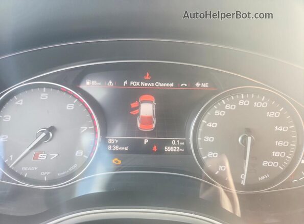 WAUWFAFC2HN118580 2017 AUDI S7 Gray Widok zestawu wskaźników