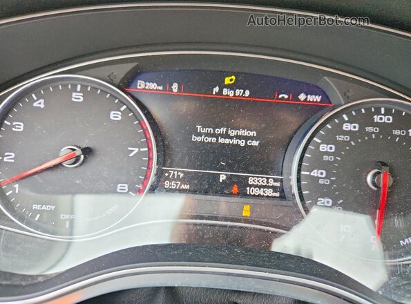WAUWGAFC2GN003411 2016 AUDI A7 Black Instrument cluster view