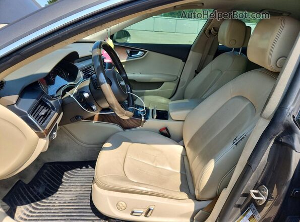 WAUWGAFC5GN115037 2016 AUDI A7 Brown Front interior view