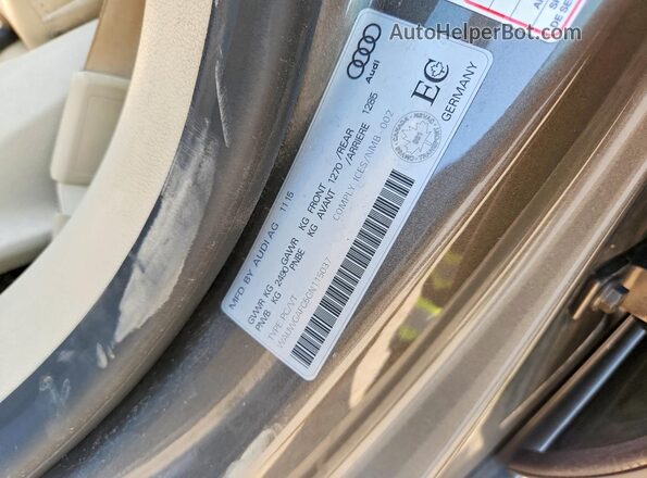 WAUWGAFC5GN115037 2016 AUDI A7 Brown Engine compartment view