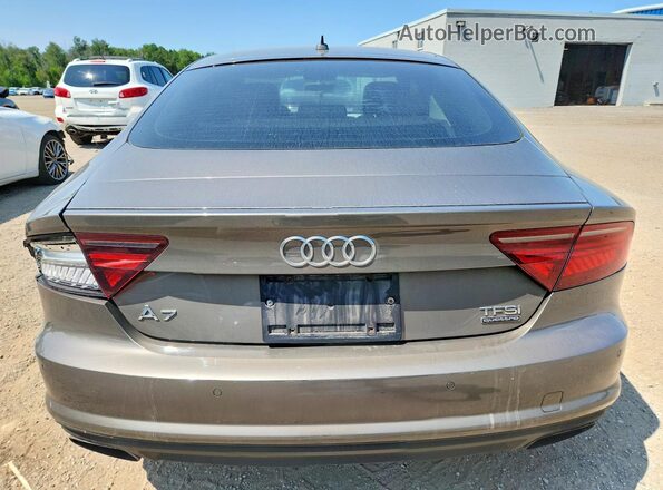 WAUWGAFC5GN115037 2016 AUDI A7 Brown Rear view