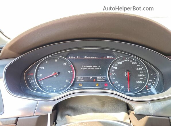 WAUWGAFC5GN115037 2016 AUDI A7 Brown Instrument cluster view