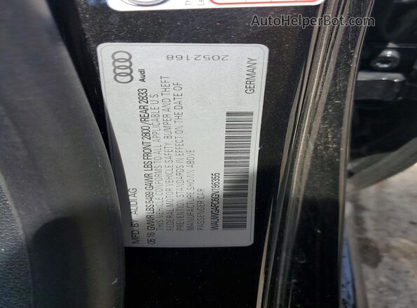 WAUWGAFC6GN196355 2016 AUDI A7 Black ძრავის განყოფილების ხედი