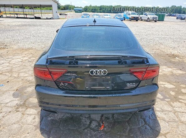 WAUWGAFC6GN196355 2016 AUDI A7 Black უკანა ხედი