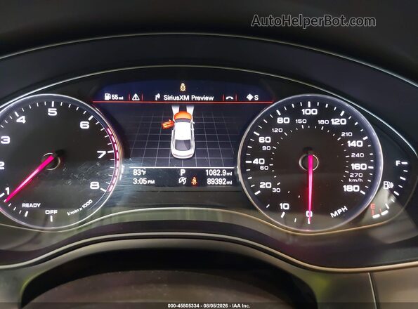 WAUWGAFC7GN102497 2016 AUDI A7 White Հետևի նստատեղերի տեսք