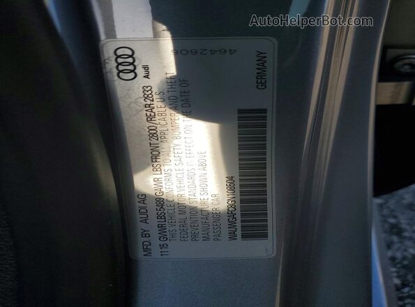 WAUWGAFC8GN108504 2016 AUDI A7 Silver Շարժիչի բաժամունքի տեսք