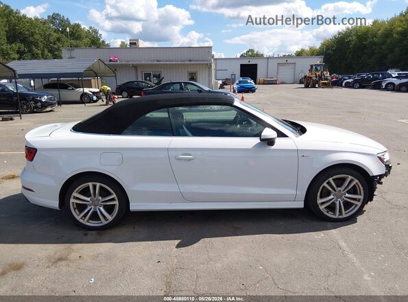 WAUY8LFF1J1011302 2018 AUDI A3 White Widok wnętrza z tyłu