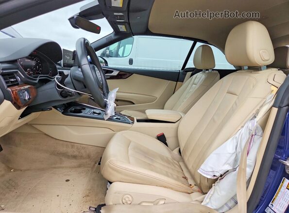 WAUYNGF54JN012802 2018 AUDI A5 Blue Front interior view