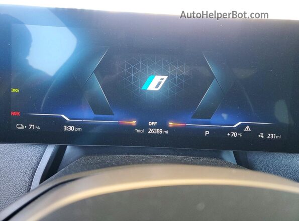 WB523CF02RCP08248 2024 BMW IX Gray Вид щитка приладів