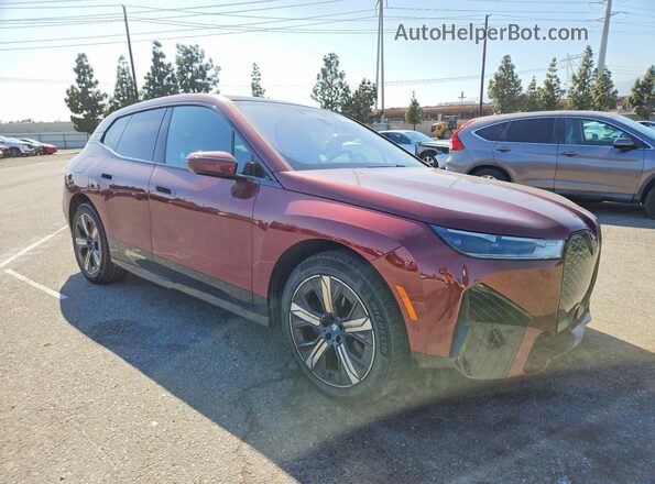 WB523CF03SCS07827 2025 BMW IX Burgundy Передня права чверть