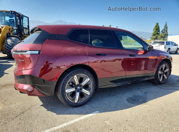 WB523CF03SCS07827 2025 BMW IX Burgundy Задня права чверть