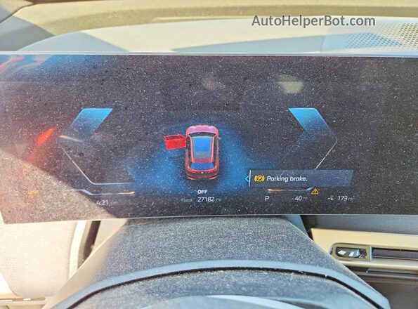 WB523CF03SCS07827 2025 BMW IX Burgundy Вид щитка приладів