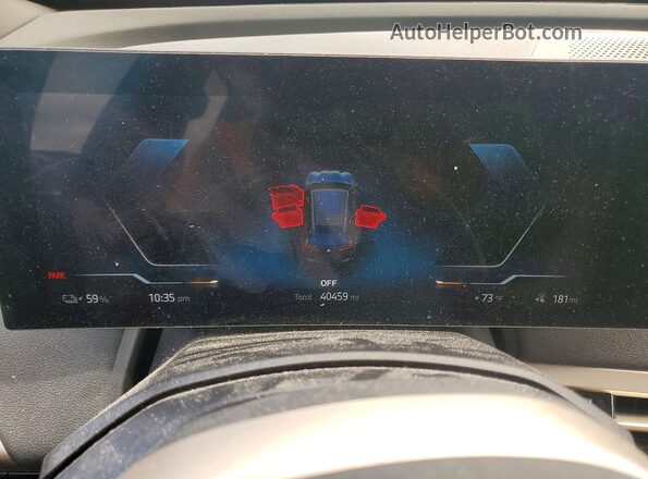 WB523CF05RCR52749 2024 BMW IX Black Instrument cluster view