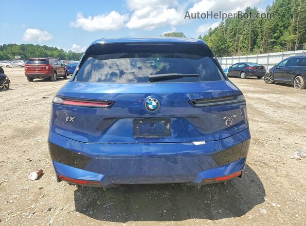 WB523CF07SCS85866 2025 BMW IX Blue Вид ззаду