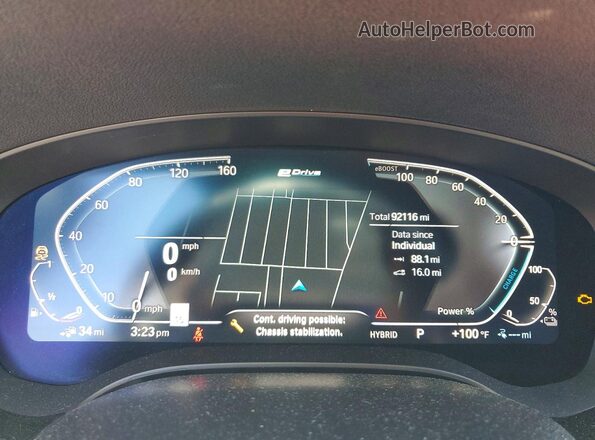 WBA13AG00PCM30463 2023 BMW 5 SERIES Black Սարքավորումների վահանակի տեսք
