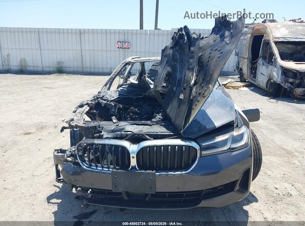WBA13AG03MCF49428 2021 BMW 5 SERIES Black წინა პანელის ხედი