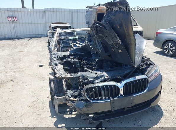 WBA13AG03MCF49428 2021 BMW 5 SERIES Black წინა ხედი