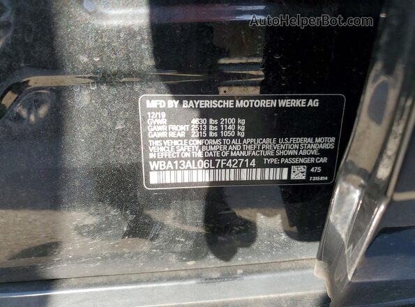WBA13AL06L7F42714 2020 BMW M2 Black Engine compartment view