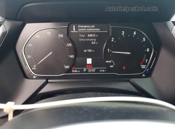 WBA13AL06M7H12913 2021 BMW M2 White Instrument cluster view