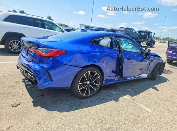 WBA13AR05MCG01347 2021 BMW M4 Blue Задня права чверть