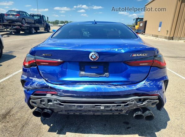 WBA13AR05MCG01347 2021 BMW M4 Blue Вид ззаду