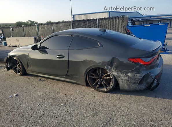 WBA13AR06MCG10705 2021 BMW M4 Gray Trasero izquierdo