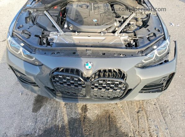 WBA13AR06MCG10705 2021 BMW M4 Gray Vista interior trasera