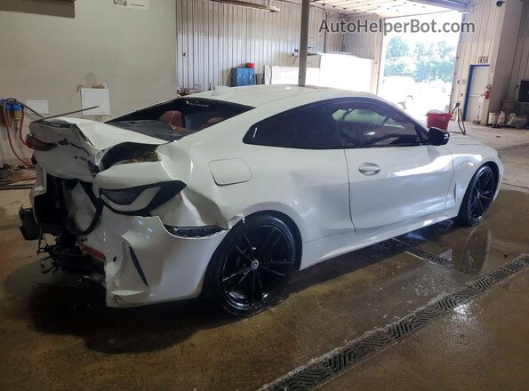 WBA13AR07MCF69615 2021 BMW M4 White უკანა მარჯვენა