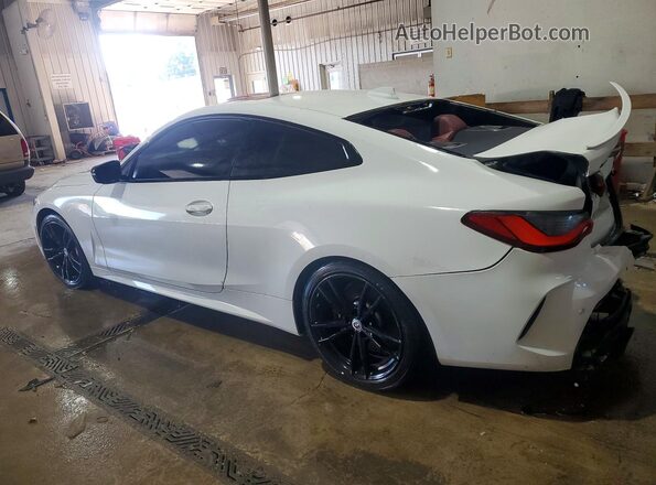WBA13AR07MCF69615 2021 BMW M4 White უკანა მარცხენა