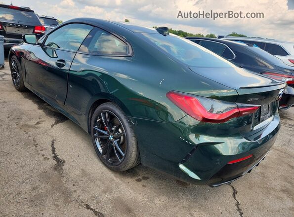 WBA13AR09MCH19725 2021 BMW M4 Зеленый Задняя левая четверть