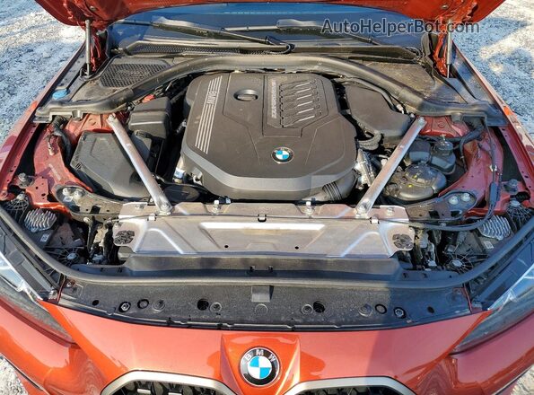 WBA13AW02RFR42762 2024 BMW M4 Orange Вид задньої частини салону