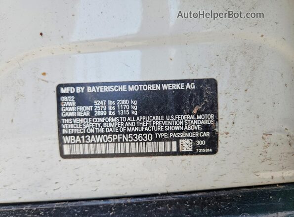 WBA13AW05PFN53630 2023 BMW M4 White Widok komory silnika