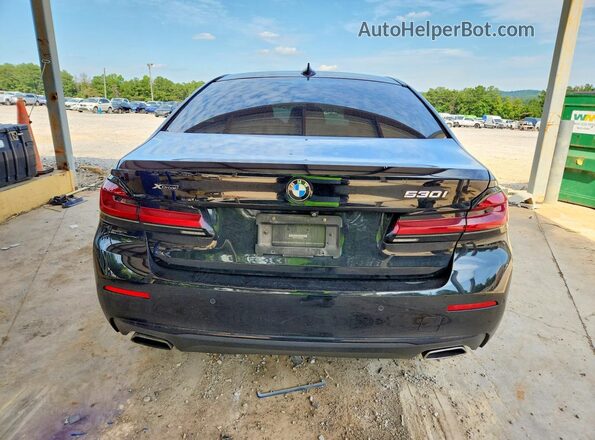 WBA13BJ01MCF62337 2021 BMW 5 SERIES Black Вид ззаду